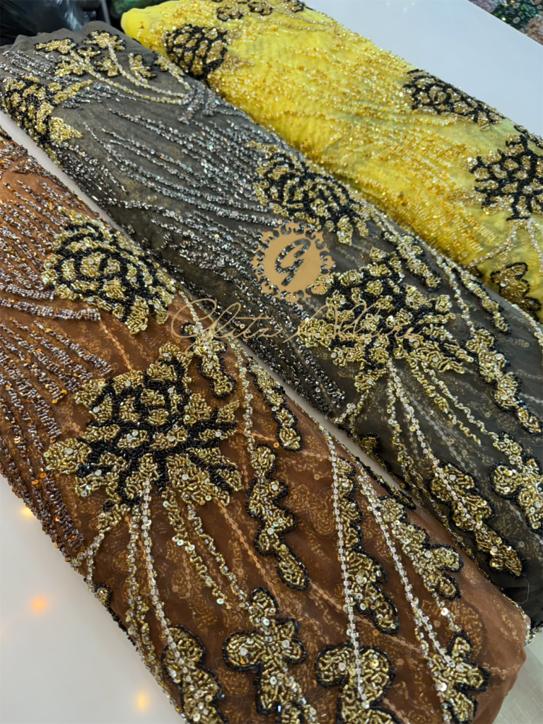 Luxury Hand Beaded Fabrics