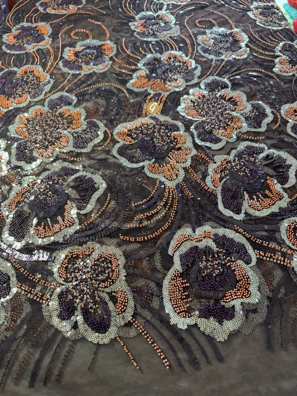 FLOWER-BOMB EMBROIDERED SEQUINED TULLE - Image 5