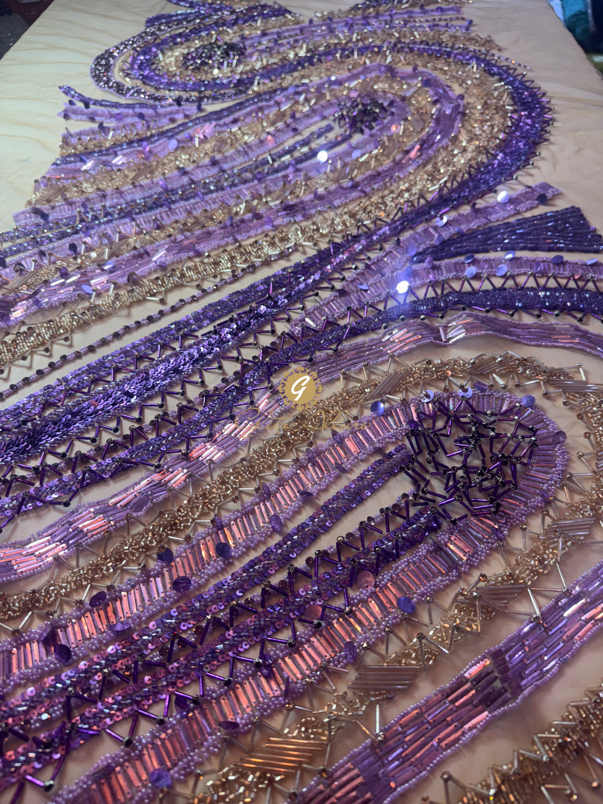 PURPLE-DEVOTION SPIRAL HANDMADE PANEL (PRE-ORDER)