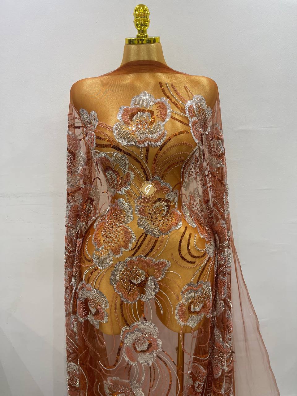 FLOWER-BOMB EMBROIDERED SEQUINED TULLE - Image 2