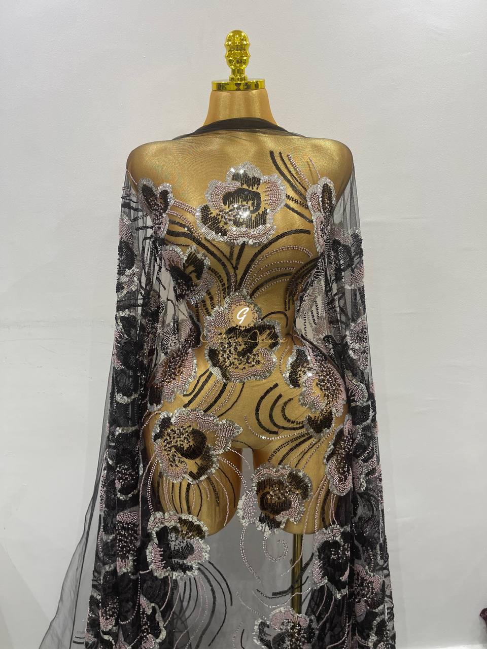 FLOWER-BOMB EMBROIDERED SEQUINED TULLE - Image 6